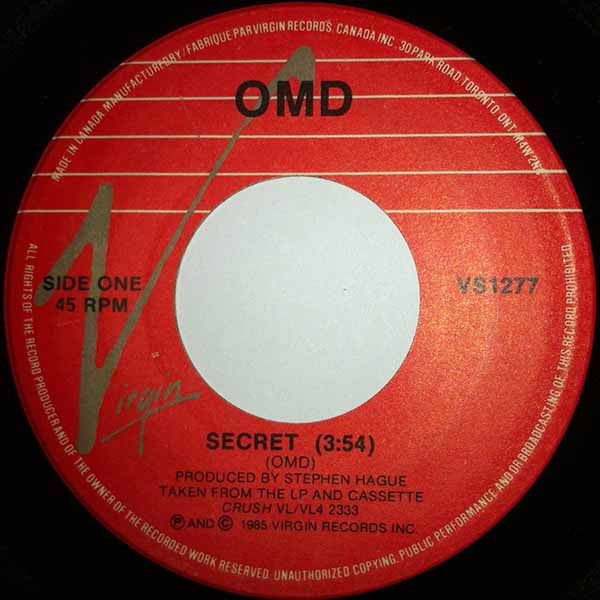 OMD* : Secret (7", Single)