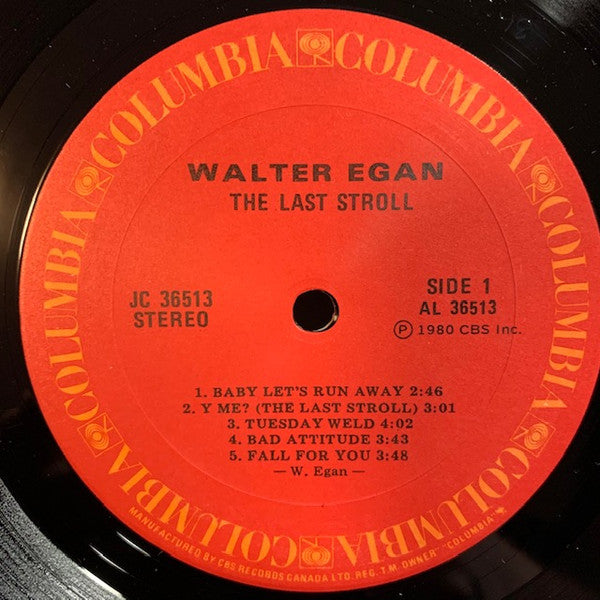 Walter Egan : The Last Stroll (LP)