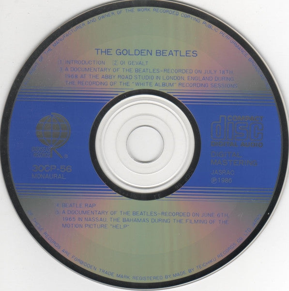 The Beatles : The Golden Beatles (CD, Mono)