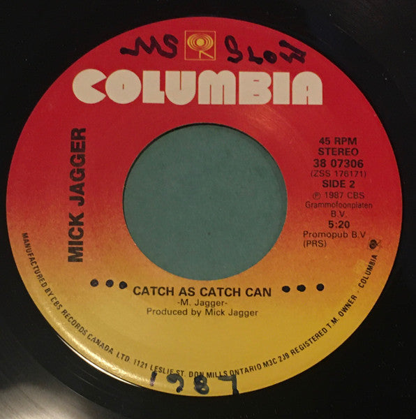 Mick Jagger : Let's Work (7")