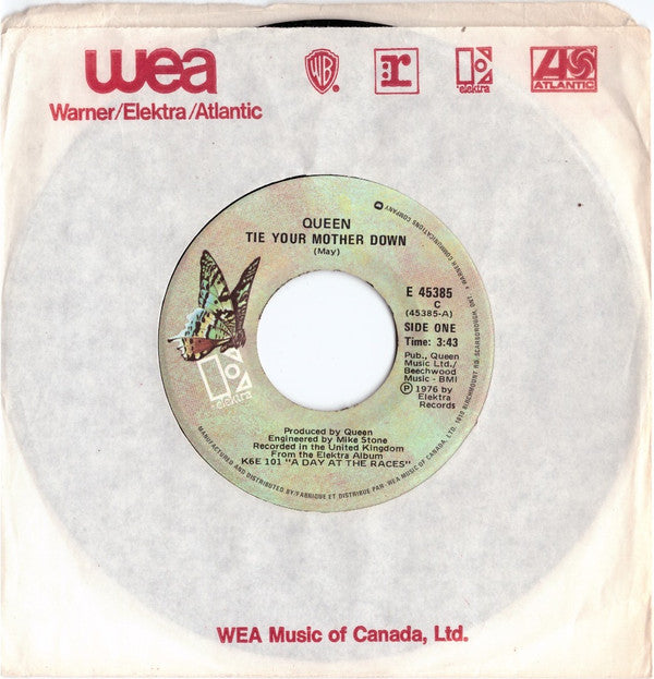 Queen : Tie Your Mother Down (7", Single)