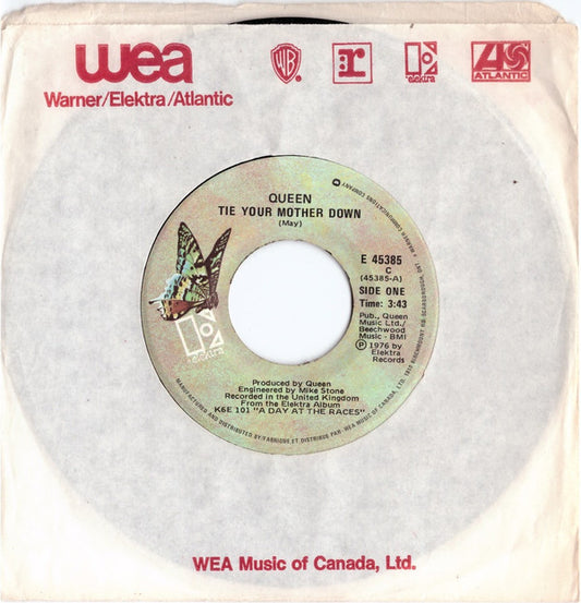 Queen : Tie Your Mother Down (7", Single)