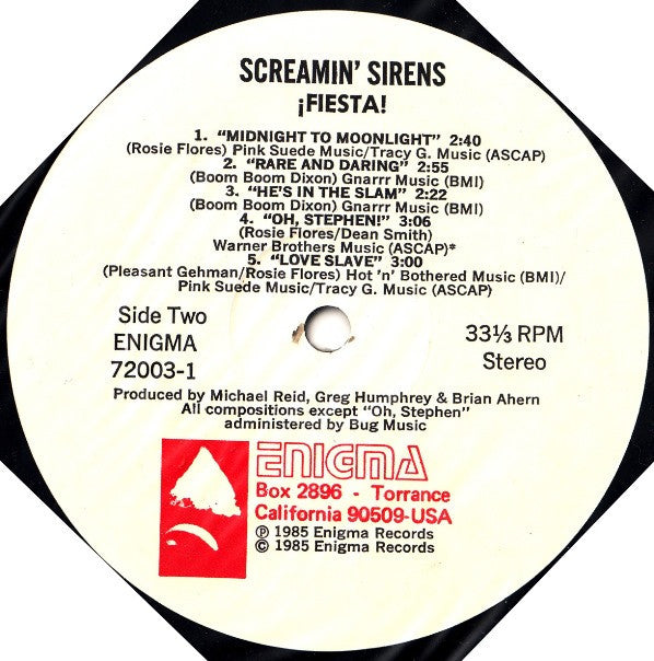 ¡Screamin' Sirens!* : ¡Fiesta! (LP, Album)
