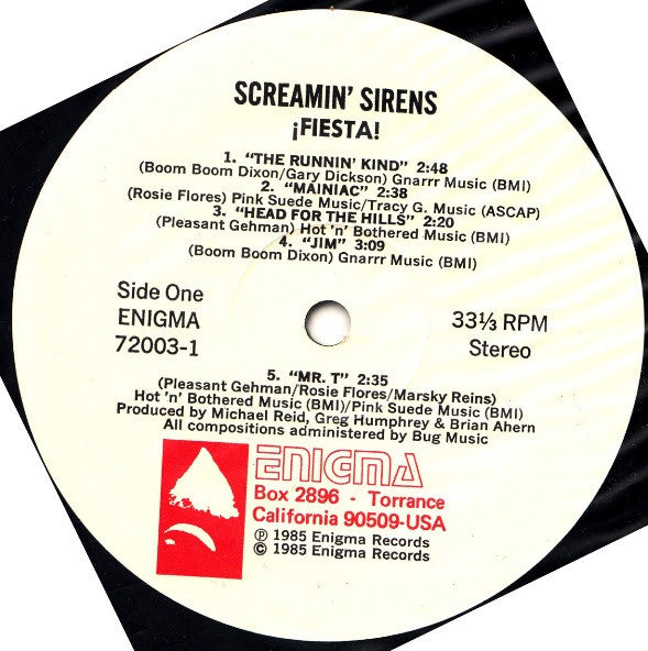 ¡Screamin' Sirens!* : ¡Fiesta! (LP, Album)