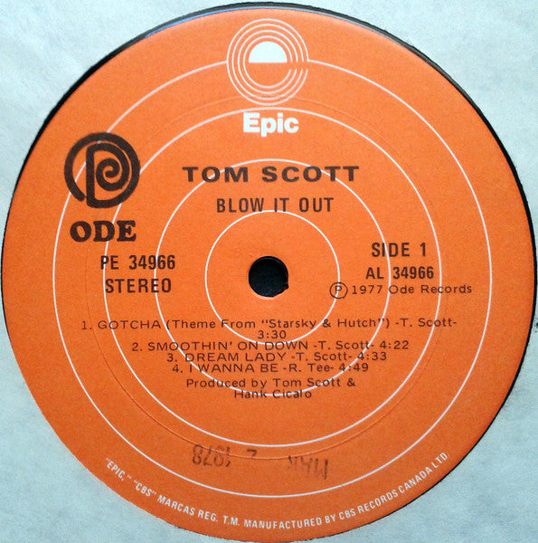 Tom Scott : Blow It Out (LP, Album)