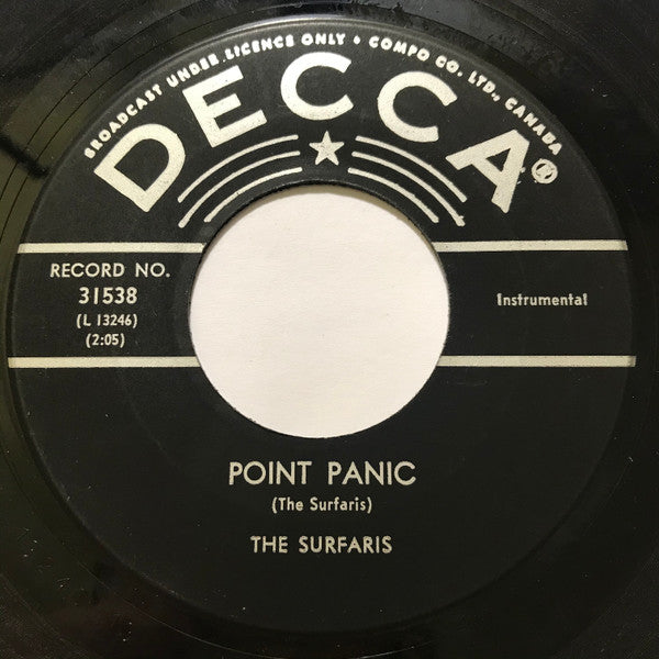 The Surfaris : Waikiki Run / Point Panic (7", Single)