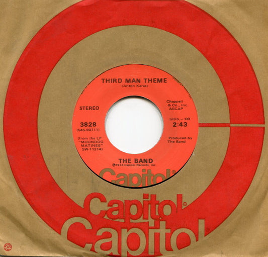 The Band : Third Man Theme (7", Single)