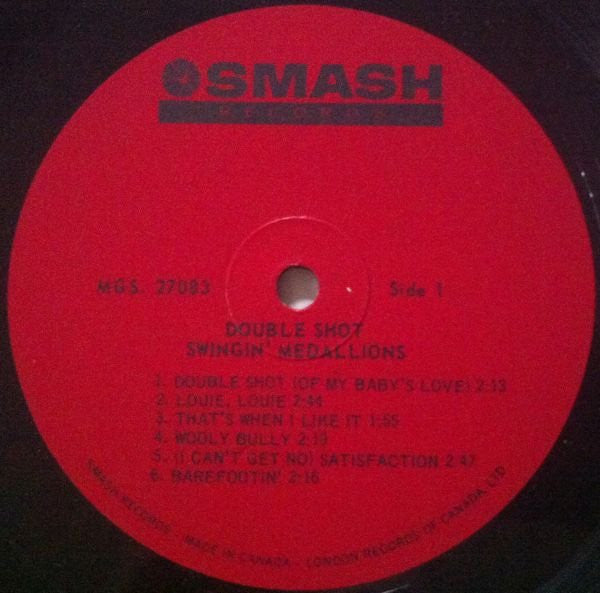 Swingin' Medallions : Double Shot (Of My Baby's Love) (LP, Album, Mono)