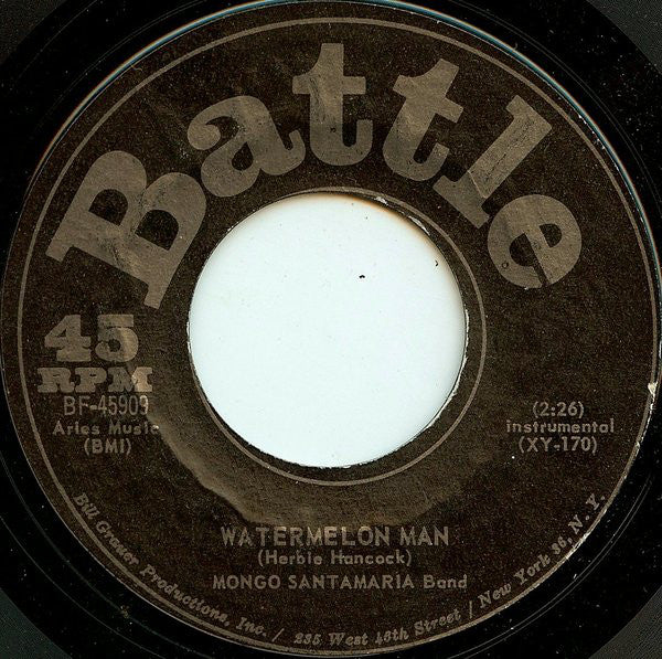 The Mongo Santamaria Orchestra : Watermelon Man (7", Styrene)
