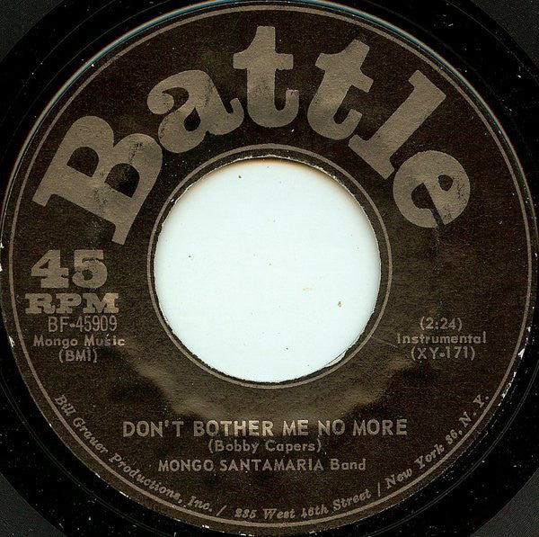 The Mongo Santamaria Orchestra : Watermelon Man (7", Styrene)