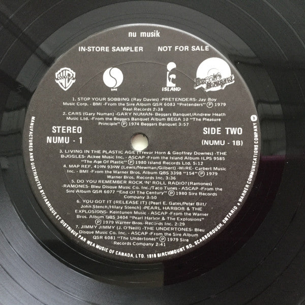 Various : Nu Muzik (LP, Comp, Promo, Smplr)