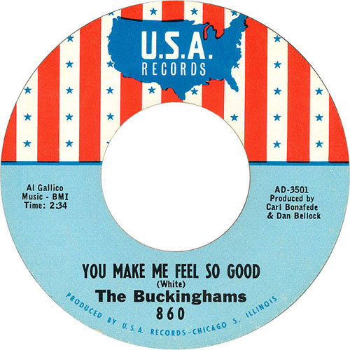 The Buckinghams : Kind Of A Drag / You Make Me Feel So Good (7", Single, Styrene, Bla)