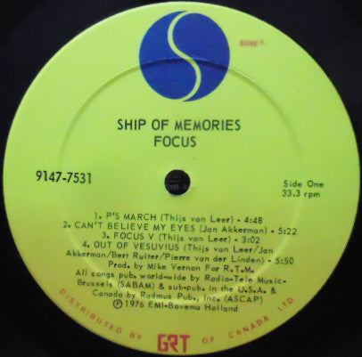 Focus (2) : Ship Of Memories (LP, Album)