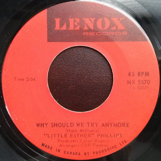 Esther Phillips : Why Should We Try Anymore / While It Lasted (7", Single)