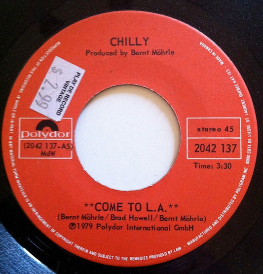 Chilly : Come To L.A. (7", Single)