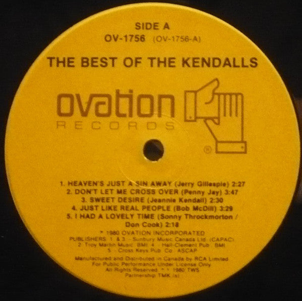 The Kendalls : The Best Of The Kendalls (LP, Comp)