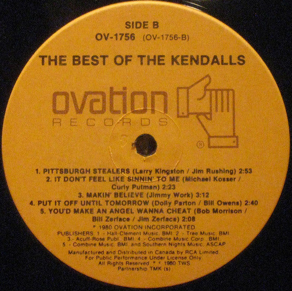 The Kendalls : The Best Of The Kendalls (LP, Comp)