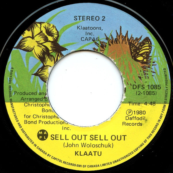 Klaatu : I Can't Help It (7", Single)