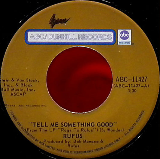 Rufus : Tell Me Something Good (7", Single)