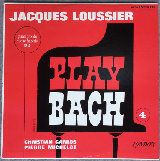 Jacques Loussier Trio : Play Bach No. 4 (LP, Album)