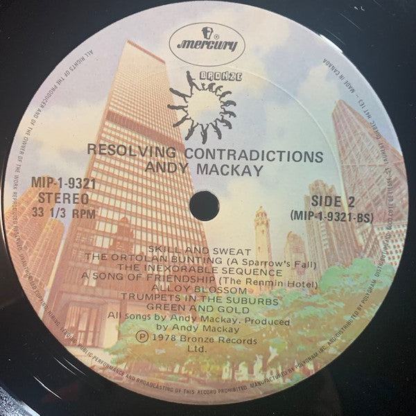 Andy Mackay : Resolving Contradictions (LP, Album)