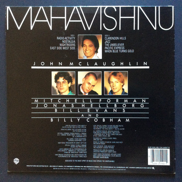 Mahavishnu Orchestra : Mahavishnu (LP, Album)