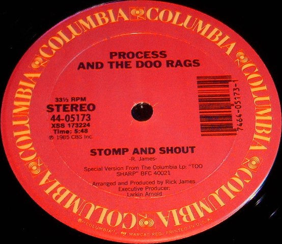 Process And The Doo Rags : Stomp And Shout (12")