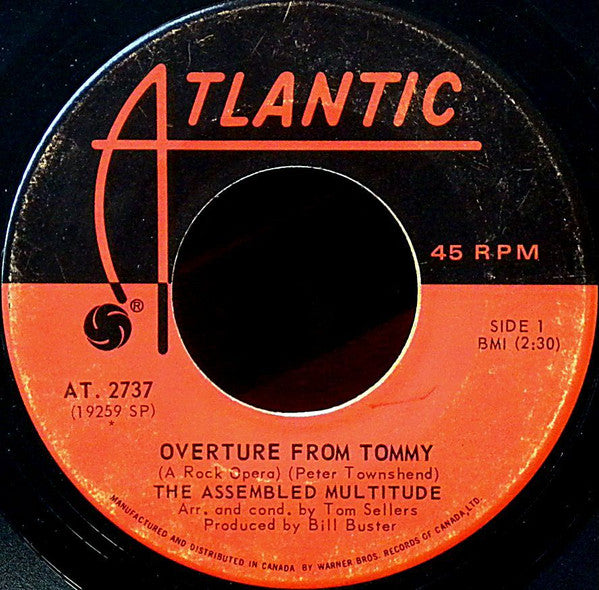 The Assembled Multitude : Overture From Tommy (A Rock Opera) / Mud (7", Single)