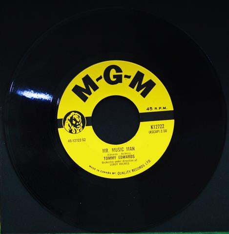 Tommy Edwards : Love Is All We Need / Mr. Music Man (7", Single)