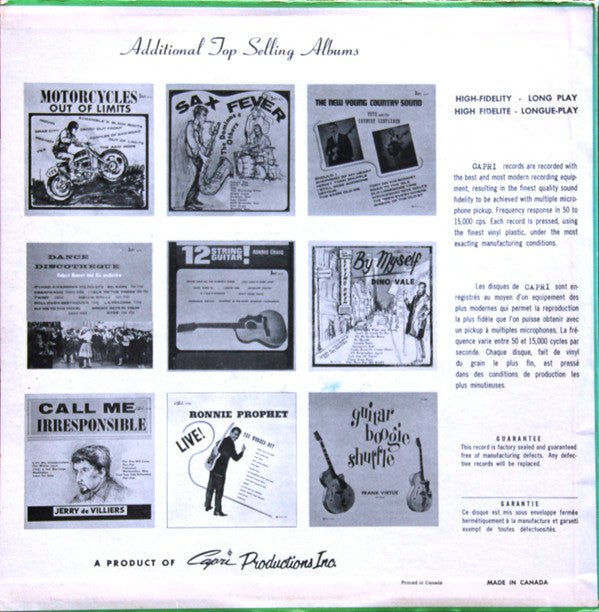 Jack Hammer And The Cyclones : Guitar Hits (LP, Album, Mono)