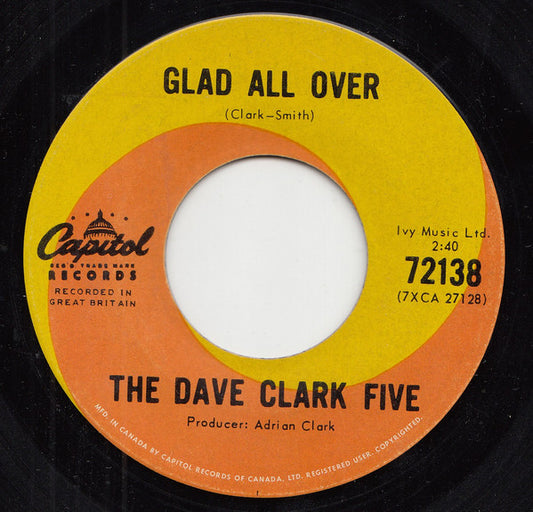 The Dave Clark Five : Glad All Over (7", Single)