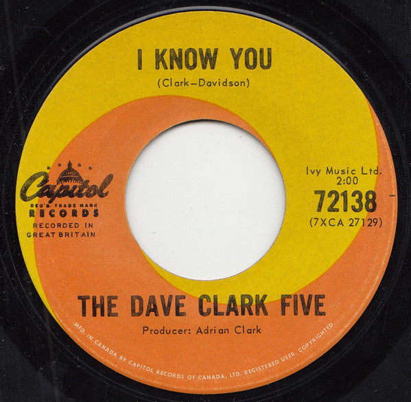The Dave Clark Five : Glad All Over (7", Single)