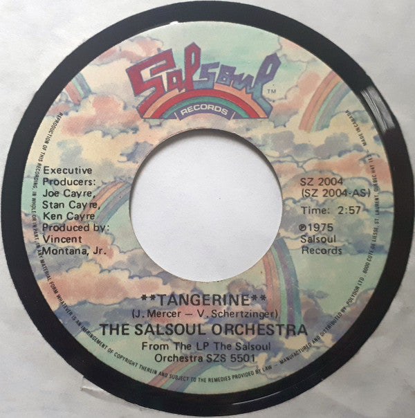 The Salsoul Orchestra : Tangerine (7", Single)