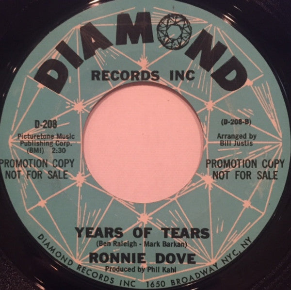 Ronnie Dove : I Really Don't Want To Know (7", Promo, Styrene)
