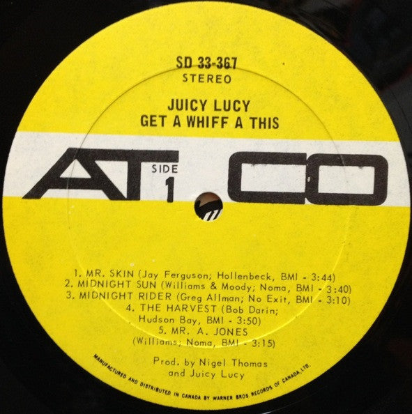 Juicy Lucy : Get A Whiff A This (LP, Album)