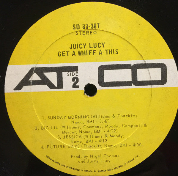 Juicy Lucy : Get A Whiff A This (LP, Album)