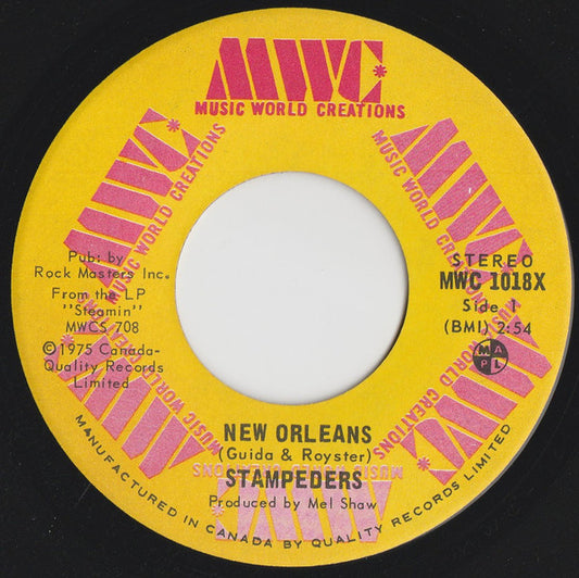 The Stampeders : New Orleans / Summer In The City (7", Single)