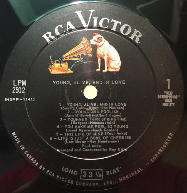 Paul Anka : Young, Alive And In Love! (LP, Album)