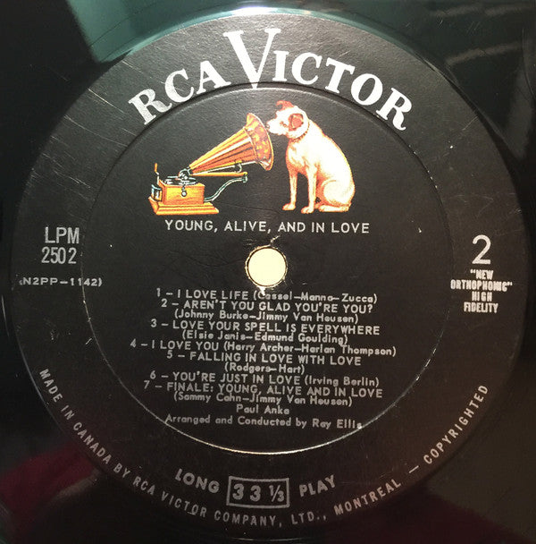 Paul Anka : Young, Alive And In Love! (LP, Album)