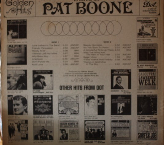 Pat Boone : Golden Hits - 15 Hits Of Pat Boone (LP, Comp)