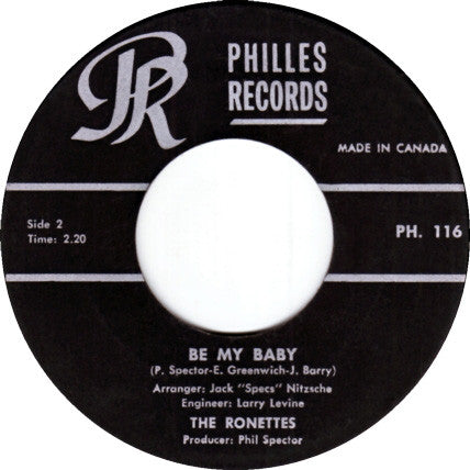 The Ronettes : Be My Baby (7", Single)
