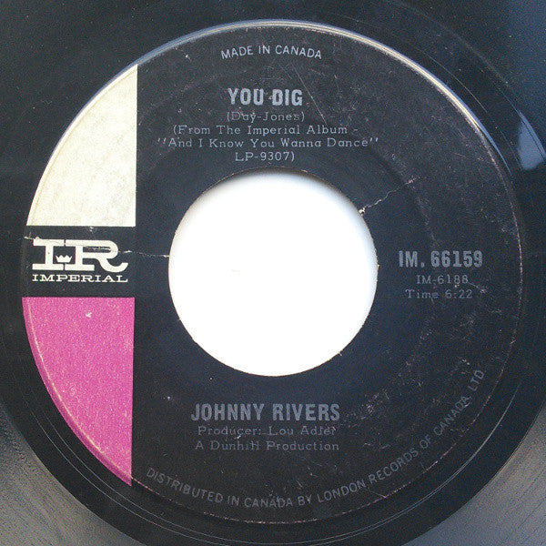 Johnny Rivers : Secret Agent Man / You Dig (7", Single)