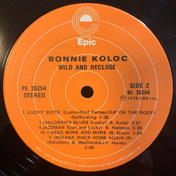 Bonnie Koloc : Wild And Recluse (LP, Album)