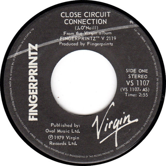 Fingerprintz (2) : Close Circuit Connection (7", Single)