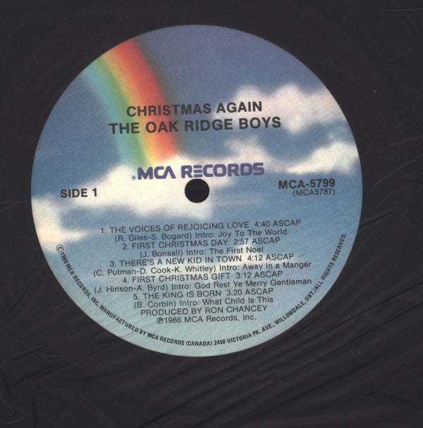 The Oak Ridge Boys : Christmas Again (LP, Album)