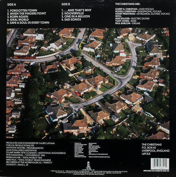 The Christians : The Christians (LP, Album)