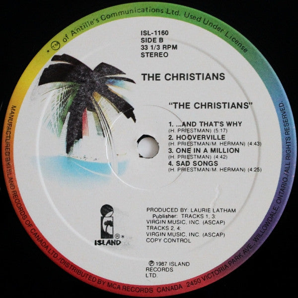 The Christians : The Christians (LP, Album)