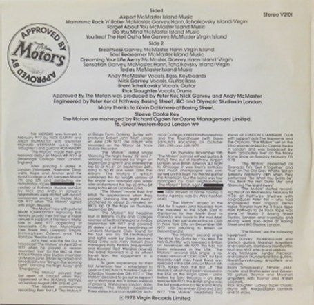 The Motors : Approved By The Motors (LP, Album)