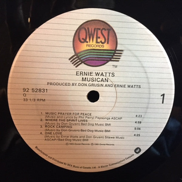 Ernie Watts : Musican (LP, Album)