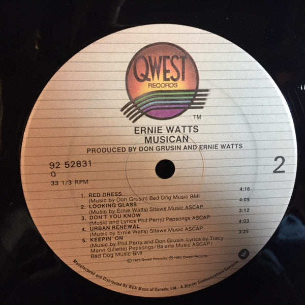 Ernie Watts : Musican (LP, Album)